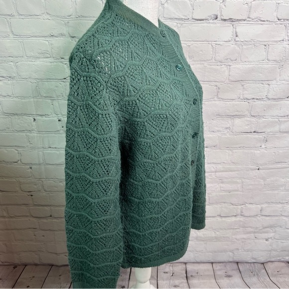 Wintuk Vintage Green Cardigan Large - Picture 2 of 6